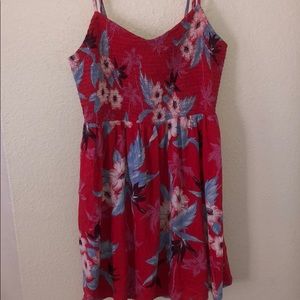 Floral American eagle mini dress